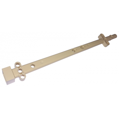 tan boat mast 2 x 2 x 20 with holes and axle hole x shape orientation