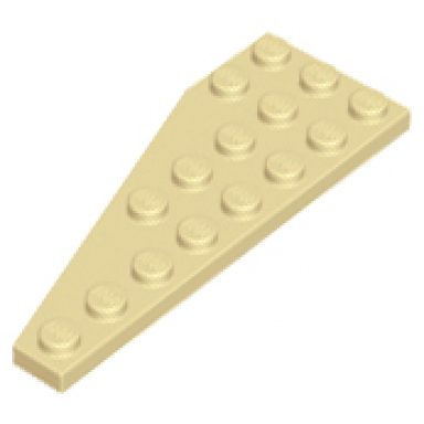 tan wedge plate 8 x 3 pentagonal right