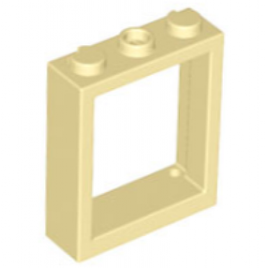 tan window 1 x 3 x 3 flat front