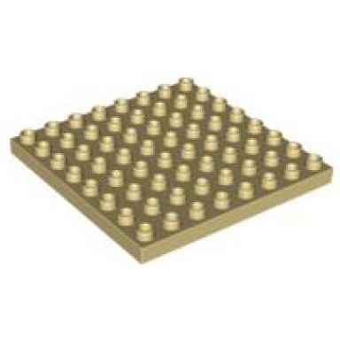 tan duplo plate 8 x 8