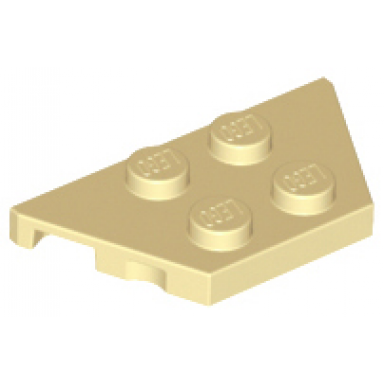 tan wedge plate 2 x 4