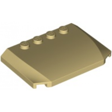 tan wedge 4 x 6 x 2 3 triple curved