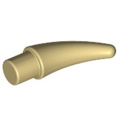 tan barb claw horn tooth - small