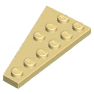 tan wedge plate 6 x 3 right