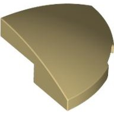 tan slope curved 2 x 2 corner round