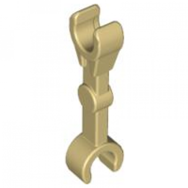 tan arm mechanical straight with clips at 90 degrees vertical grip