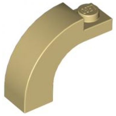 tan arch 1 x 3 x 2 curved top