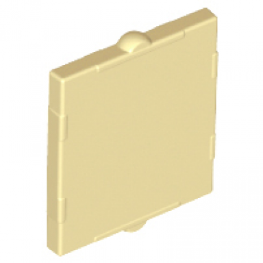 tan glass for window 1 x 2 x 2 flat front