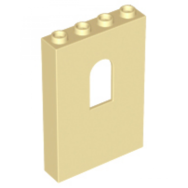 tan panel 1 x 4 x 5 wall with window