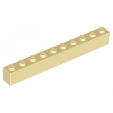 tan brick 1 x 10