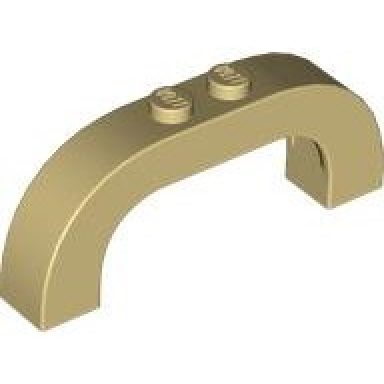 tan arch 1 x 6 x 2 curved top