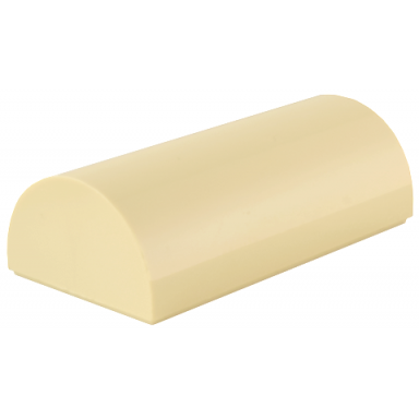 tan slope curved 2 x 4 double with groove