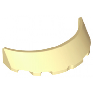 tan windscreen 3 x 6 x 1 curved