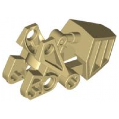 tan bionicle foot with ball joint socket 3 x 6 x 2 1 3 squared tops