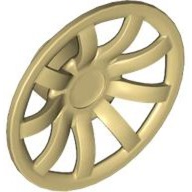tan wheel cover 9 spoke - 24mm d - for wheels 55982 and 56145