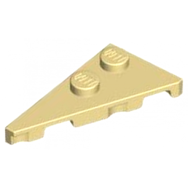 tan wedge plate 4 x 2 left pointed