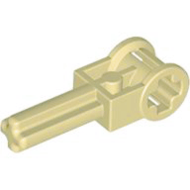 tan technic axle 2l with reverser handle axle connector