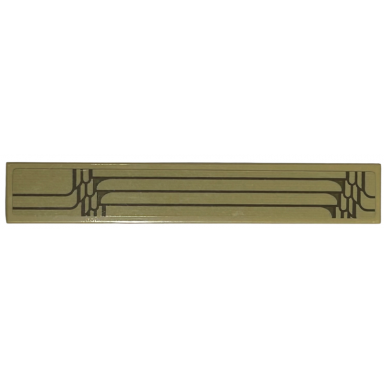 tan tile 1 x 6 with dark tan columns pattern model left side sticker - set 76413