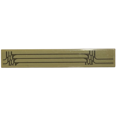 tan tile 1 x 6 with dark tan columns pattern model right side sticker - set 76413