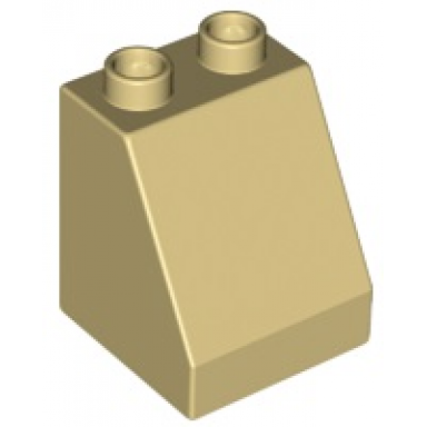 tan duplo brick 2 x 2 x 2 slope 54