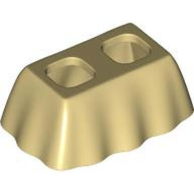 tan minifigure skirt plastic long ruffled