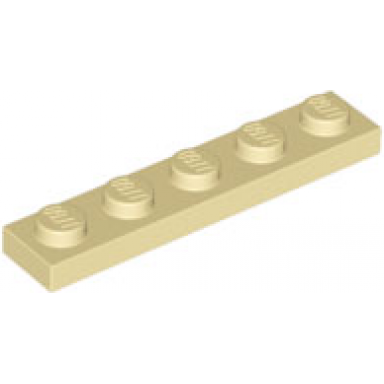 tan plate 1 x 5