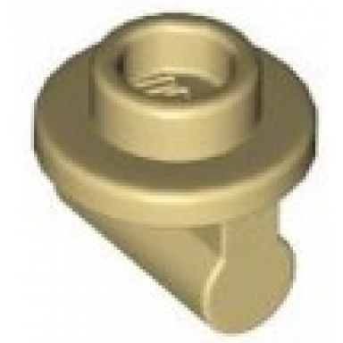 tan plate round 1 x 1 with bar handle on long stem