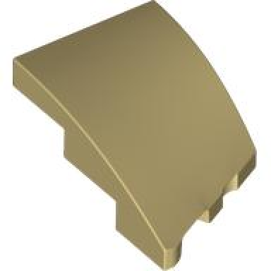 tan wedge 3 x 2 left no studs