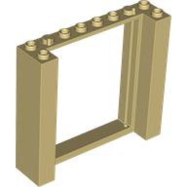 tan door frame 2 x 8 x 6