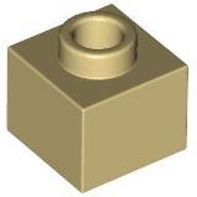 tan brick modified 1 x 1 x 2 3 with open stud