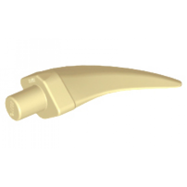 tan barb claw horn tooth - medium