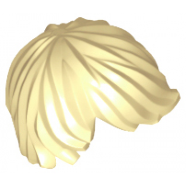 tan minifigure hair tousled with side part