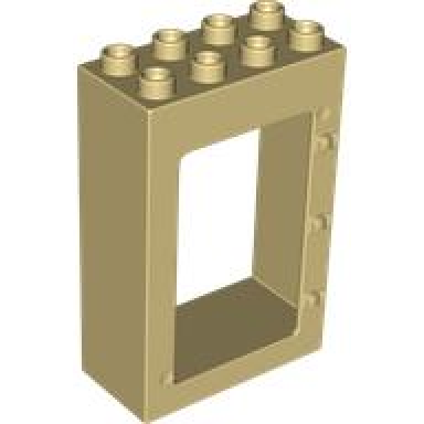 tan duplo door window frame 2 x 4 x 5