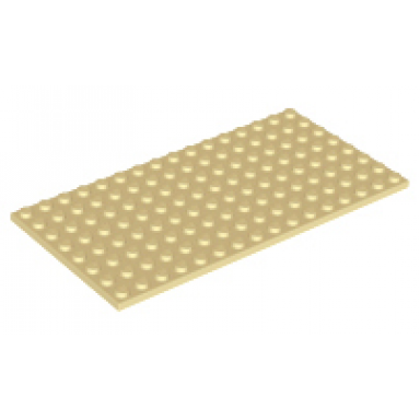 tan plate 8 x 16