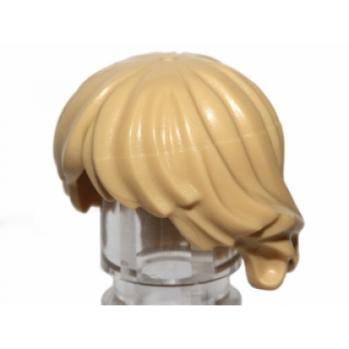 tan minifigure hair tousled and layered