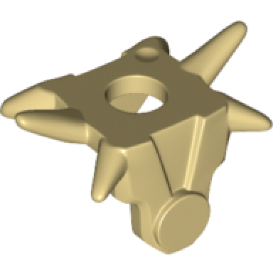 tan minifigure armor breastplate with shoulder spikes