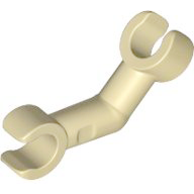 tan arm skeleton bent with clips at 90 degrees vertical grip