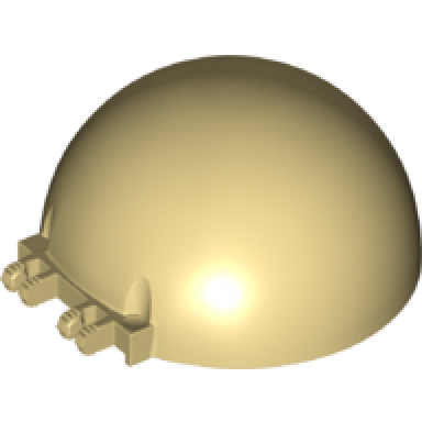 tan windscreen 8 x 8 x 3 canopy dome half sphere with dual 2 fingers