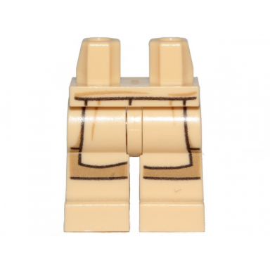 tan hips and legs with sw jedi robe and dark tan leggings pattern