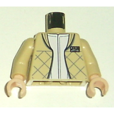 tan torso sw checkered jacket with white undershirt pattern leia tan arms light nougat hands