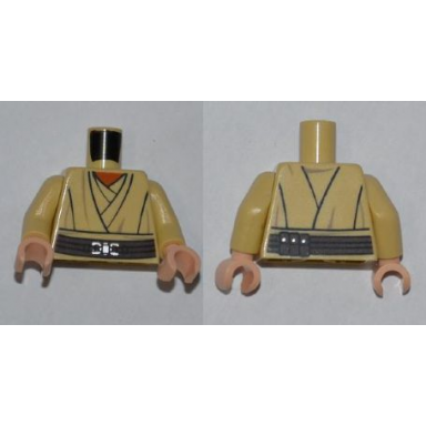 tan torso sw layered shirt orange undershirt reddish brown belt pattern tan arms light nougat hands
