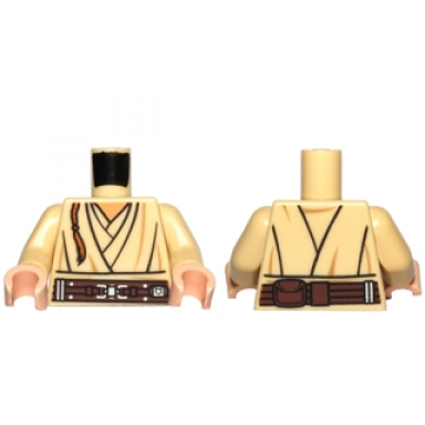 tan torso sw layered shirt brown belt pattern and padawan braid pattern obi-wan tan arms light nougat hands