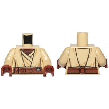 tan torso sw jedi robe reddish brown undershirt and belt pattern sw agen kolar tan arms reddish brown hands
