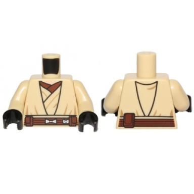 tan torso sw layered shirt reddish brown undershirt reddish brown belt pattern tan arms black hands