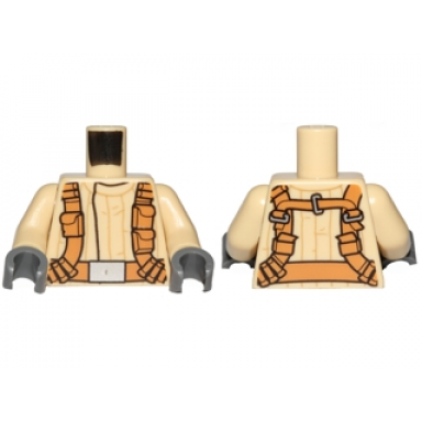 tan torso sw mandarin collar dark orange utility belts pattern sw resistance trooper tan arms dark bluish gray hands