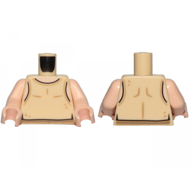 tan torso sw tan undershirt pattern luke skywalker light nougat arms light nougat hands