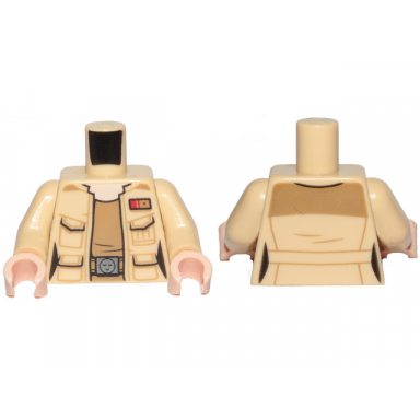 tan torso female outline sw jacket with resistance army lieutenant rank badge and dark tan undershirt pattern tan arms light nougat hands