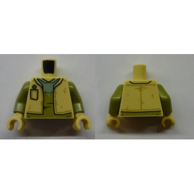 tan torso sw vest with pocket olive green and sand green shirt pattern hrchek kal fas olive green arms tan hands