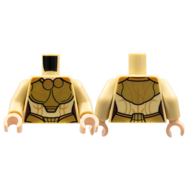 tan torso female armor gold circles and belt medium nougat trim lines pattern tan arms light nougat hands