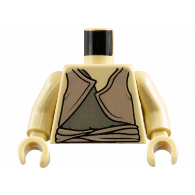 tan torso sw gungan dark gray and sand red shirts pattern tan arms tan hands